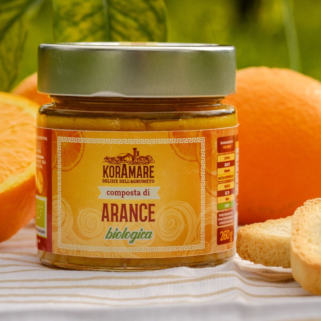 Arance 260gr composta di arance tarocco calabrese biuologico tutta frutta