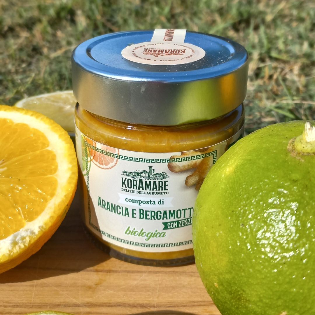 composta-arancia-bergamotto-zenzero composta biologica di arancia bergamotto zenzero calabria
